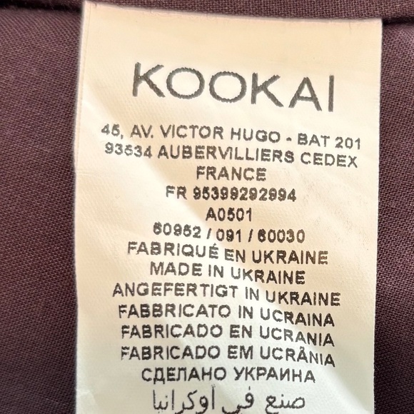 Kookai lined 3/4 sleeve cotton jacket size 34 - Picture 11 of 16